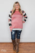 Can't Help Myself Long Sleeve Top- Pink
