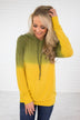 Yellow & Green Ombre Hoodie