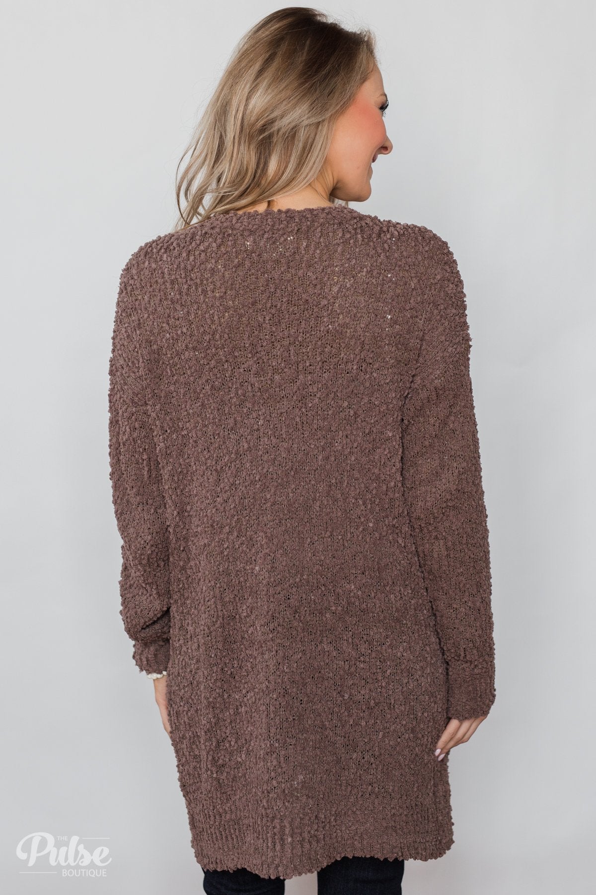 Mocha popcorn cardigan hotsell
