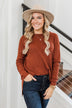 Dream About Us Knit Sweater- Copper