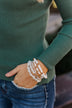 Tastefully Adorable Bracelet Set- White