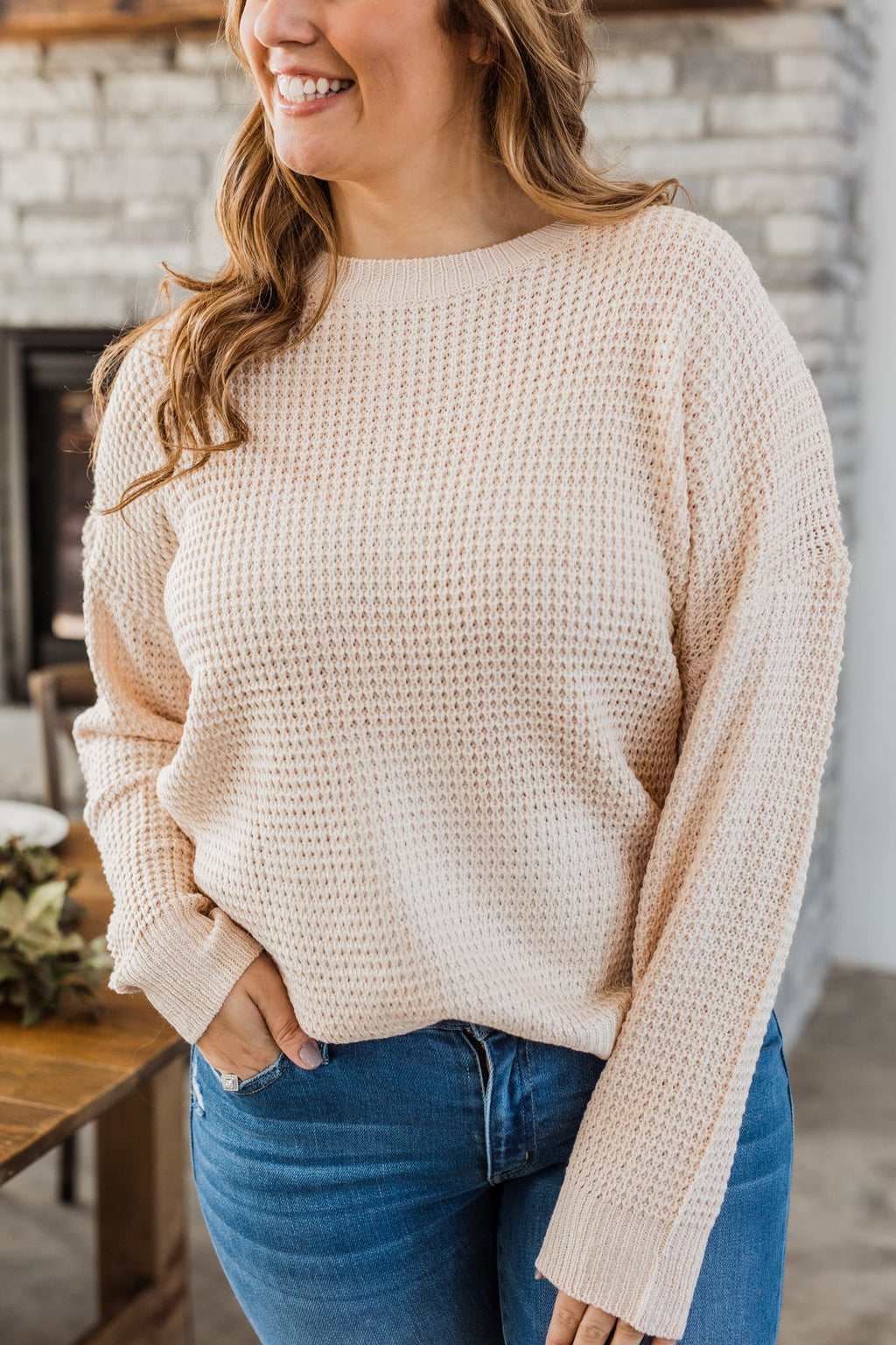 Captivating In Color Knit Sweater- Cream - Main Image