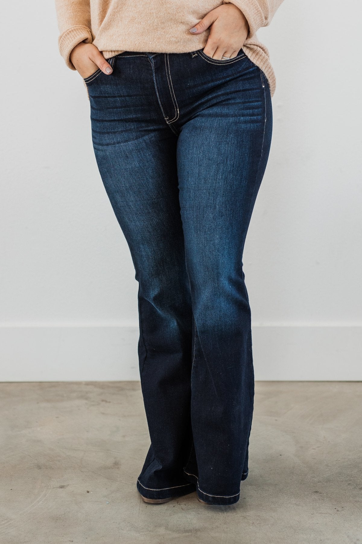 Flare Jeans Maurices Everflex Everflex™ Dark High Rise Patch