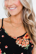Double Layer Circle and Gem Necklace- Gold