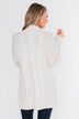 Noticing You Cable Knit Cardigan- Cream
