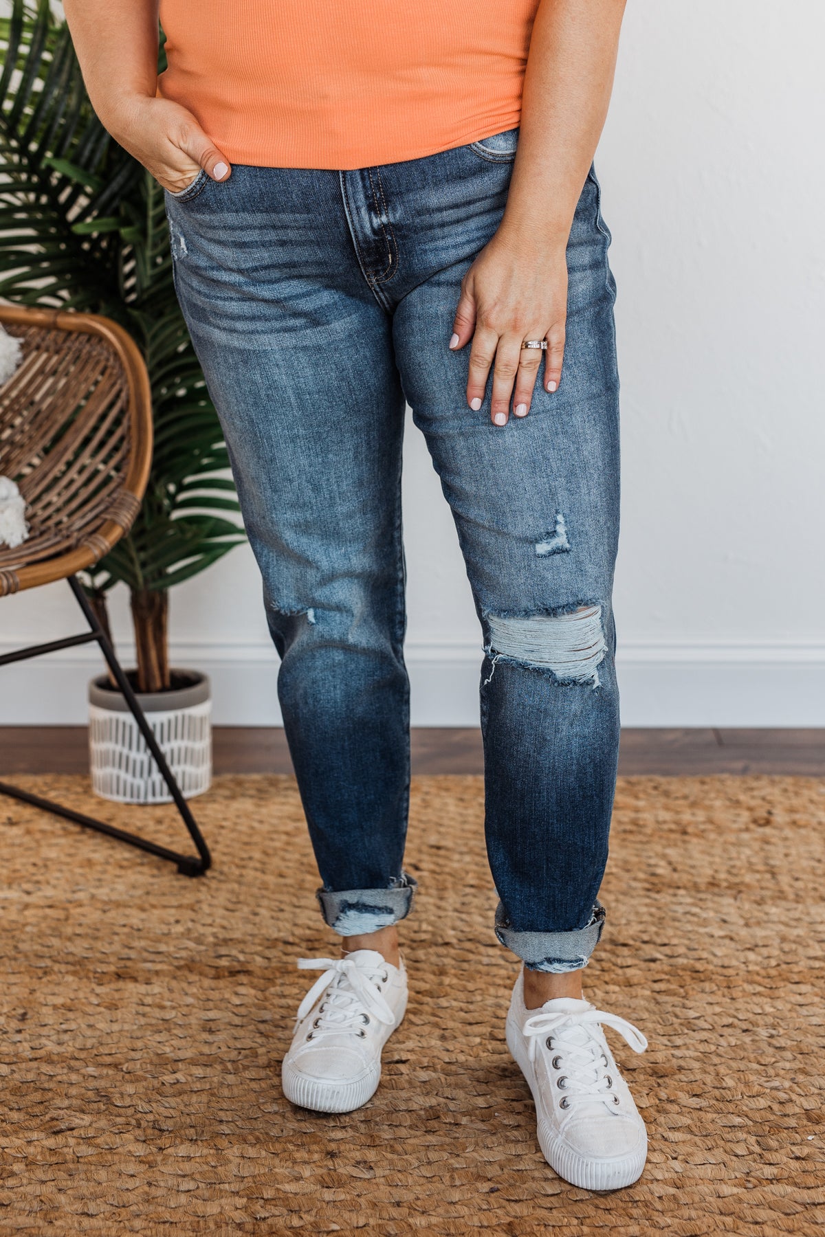 KanCan High-Rise Ankle Skinny Jeans- Zhavia Wash