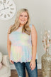 Sunset Serenade Tie-Dye Tank- Multi-Color
