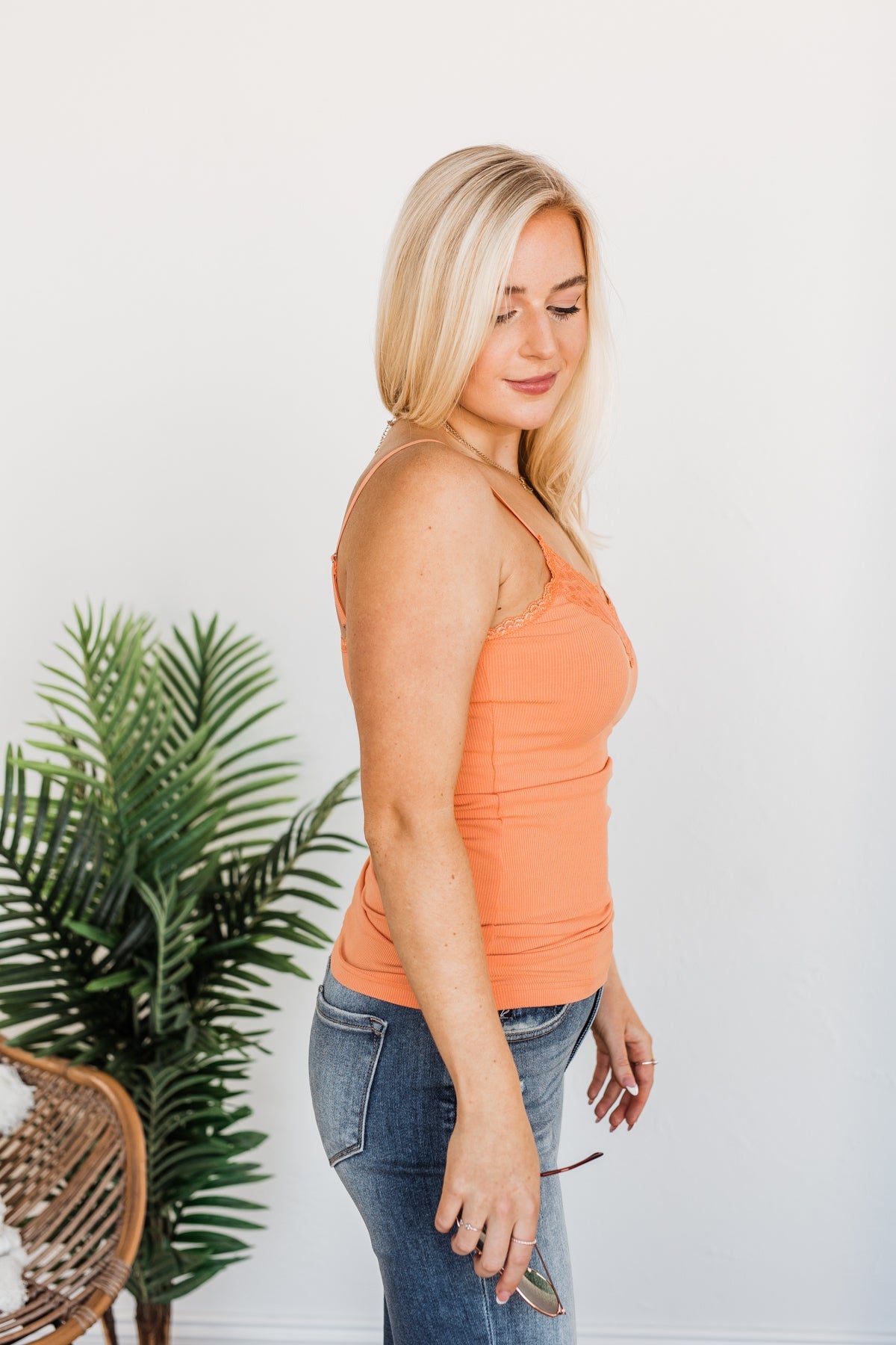 Pulse Basics All You Ever Wanted Lace Tank- Sherbert