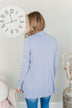 Light Weight Open Front Cardigan- Periwinkle