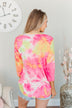 Make It Fun Criss-Cross Top- Bright Pink, Yellow, & Ivory