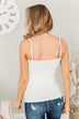 Pulse Basics Lace Trimmed Tank Top- Ivory