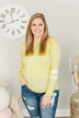 Along For The Journey Pullover Top- Yellow