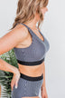 Walking On Sunshine Swim Top- Black Stripe