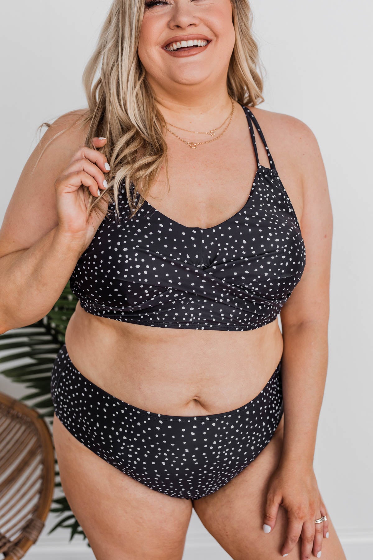 Black criss sale cross bikini top