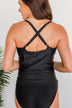 Gone For A While Tankini Swim Top- Black