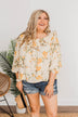 Lost In Paradise Floral Blouse- Cream