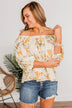 Lost In Paradise Floral Blouse- Cream