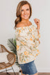 Lost In Paradise Floral Blouse- Cream