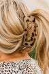 Square Spotted Claw Hair Clip Accessory- Cream