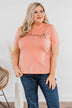 "Midwest Babe" Graphic Tee- Coral
