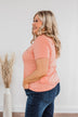 "Midwest Babe" Graphic Tee- Coral