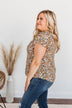 Not Afraid To Feel Floral Blouse- Olive