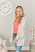 Lovely Life To Live Open Knit Cardigan- Ivory