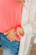 Marvelous Days Spiral Bracelet- Coral & Gold