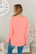 Butter Me Up Knit Sweater- Coral