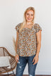 Not Afraid To Feel Floral Blouse- Olive