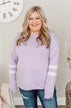 Along For The Journey Pullover Top- Lavender