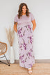 Lasting Memories Floral Maxi Dress- Lavender