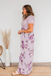 Lasting Memories Floral Maxi Dress- Lavender