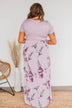 Lasting Memories Floral Maxi Dress- Lavender