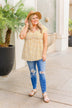 Shining Rays Floral Babydoll Top- Mustard & Ivory