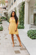 Dashing Through The Daisies Floral Dress- Yellow
