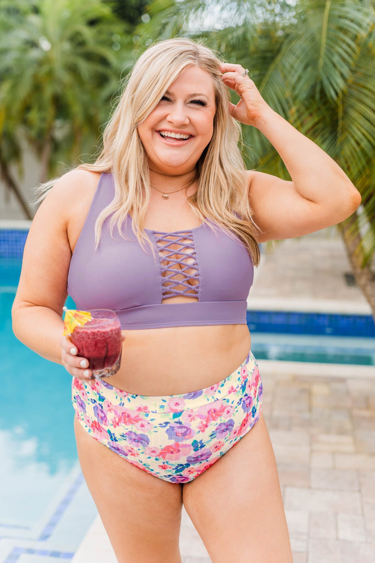 Tropical swimsuits plus size discount