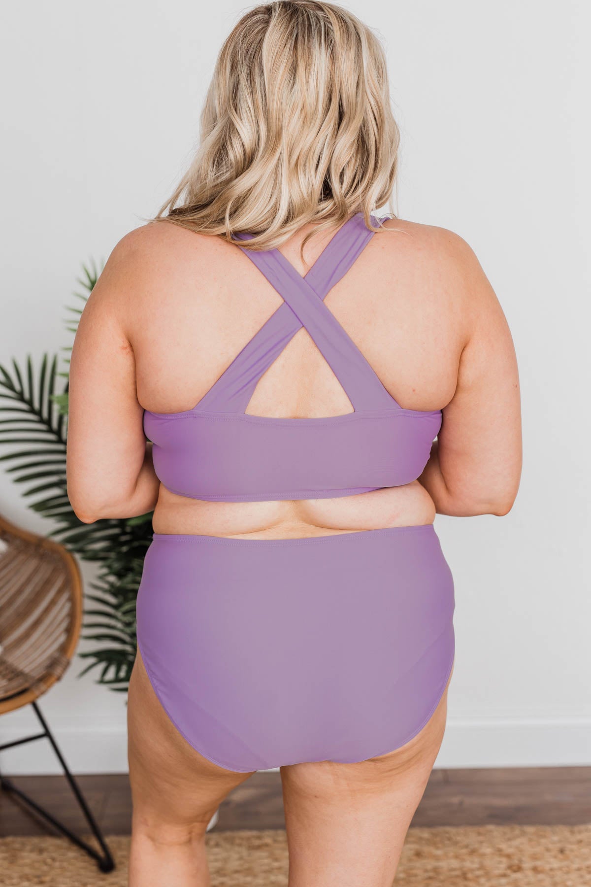 Tropical Breeze Braided Swim Top- Purple – The Pulse Boutique