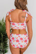Chasing The Sun Floral Bandeau Swim Top- Ivory Floral