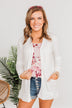 Time To Be Alive Drape Cardigan- Off White