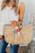 Searching For Paradise Hyacinth Tote- Natural