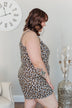 Wild Spirit Leopard Print Romper- Natural