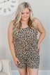 Wild Spirit Leopard Print Romper- Natural