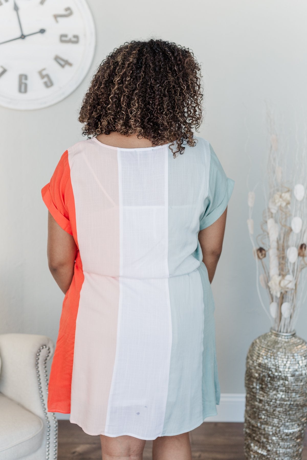 Party By The Pool Striped Dress- Multi-Color