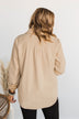 Cute Little Thing Corduroy Button Jacket- Oatmeal