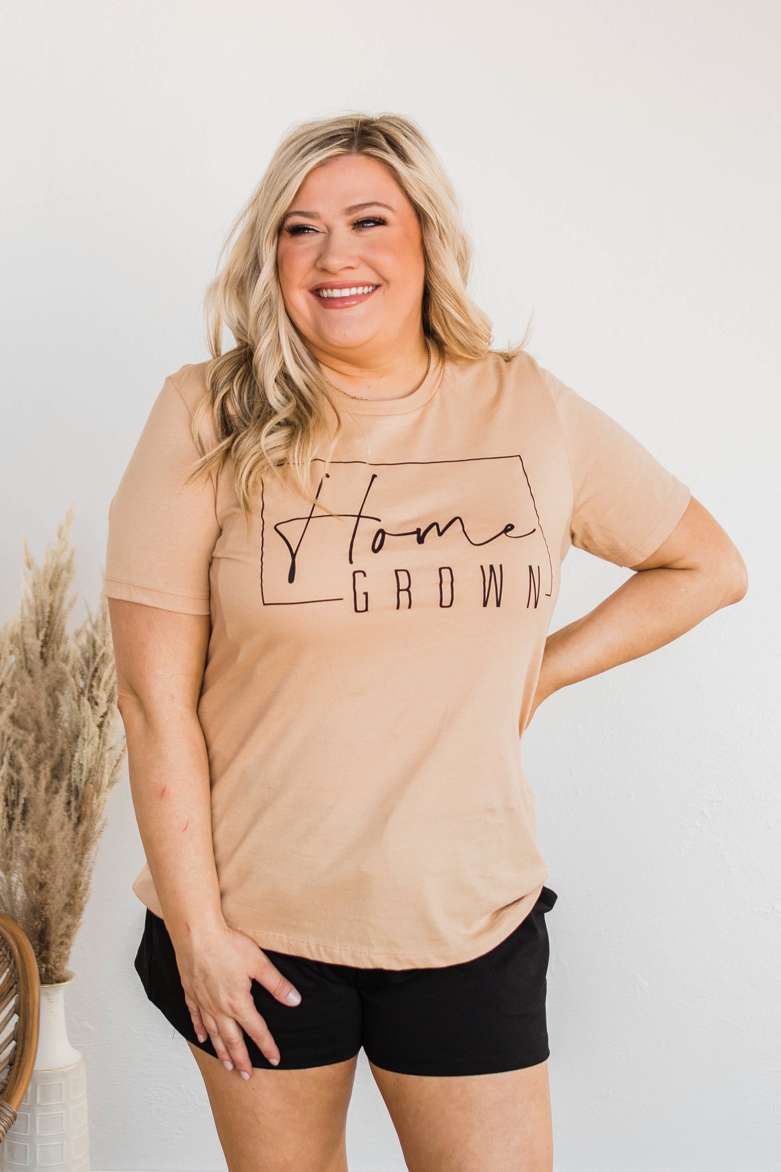 "Home Grown" Graphic Tee- Tan