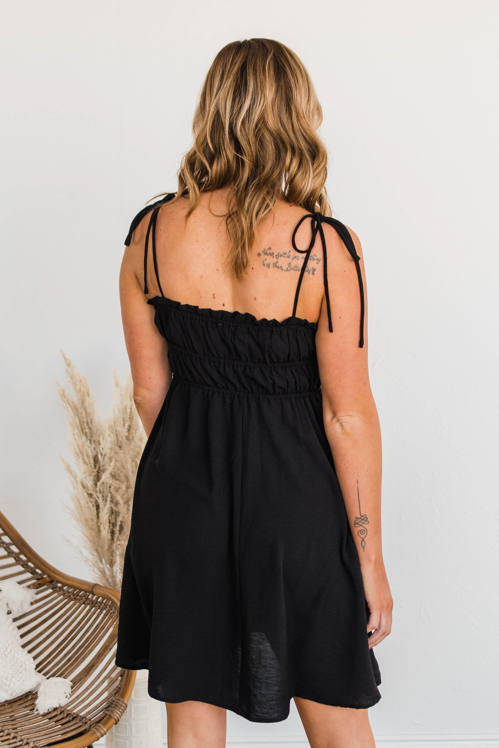 Ain't She Darling Mini Dress- Black