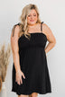 Ain't She Darling Mini Dress- Black