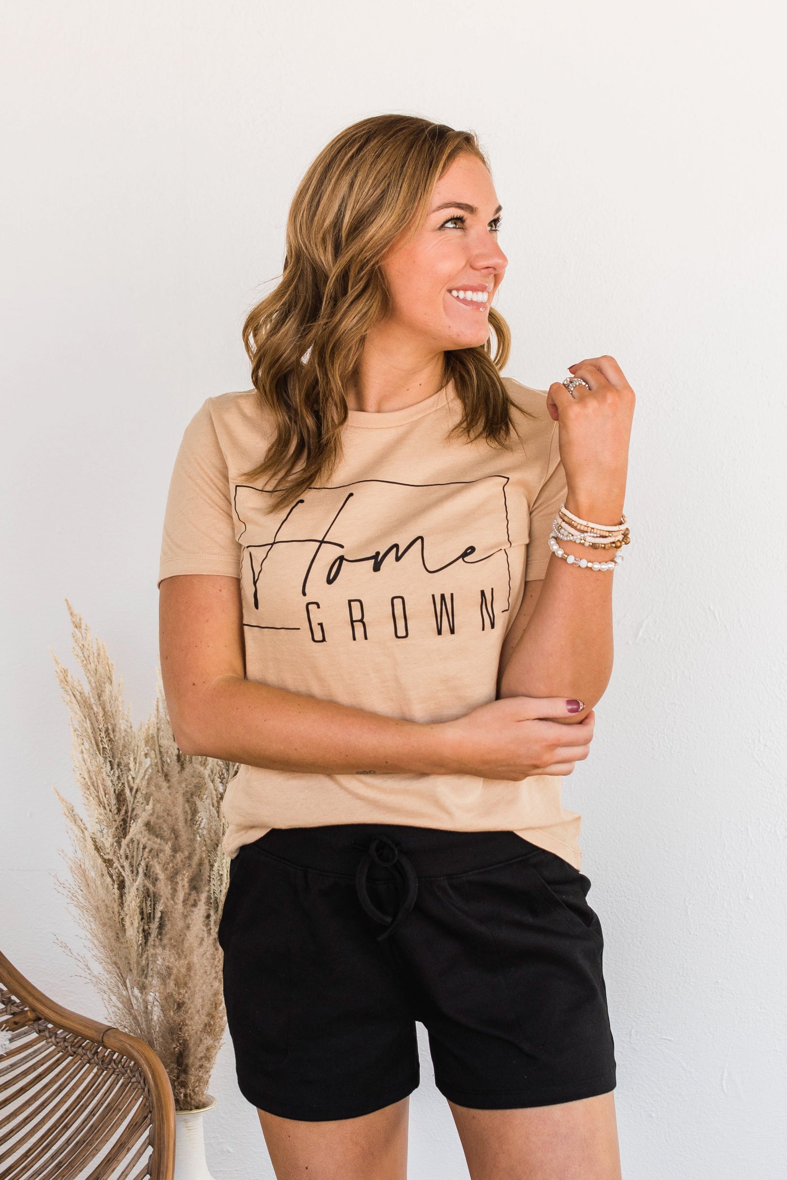 "Home Grown" Graphic Tee- Tan