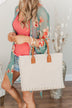Sunshine On My Mind Woven Purse- Brown